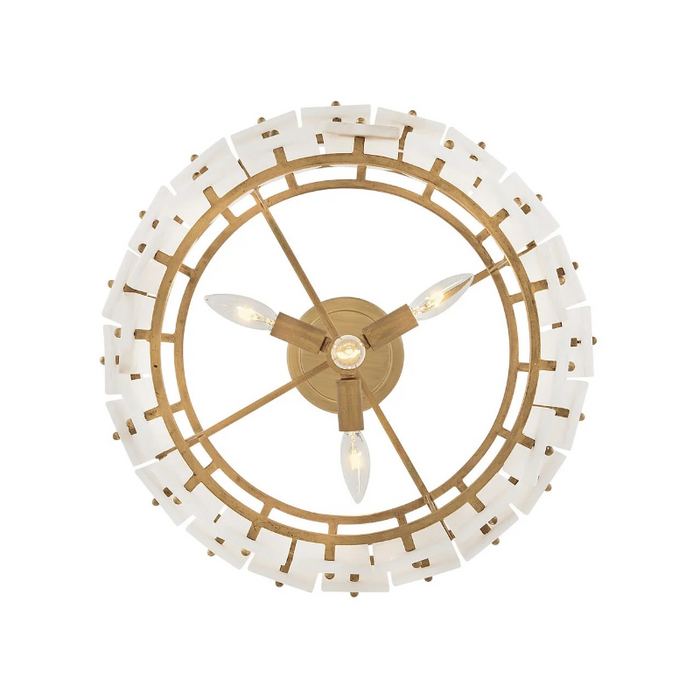 Fredrick Ramond FR47757 Simone 4-lt 18" LED Convertible Semi-Flush Mount