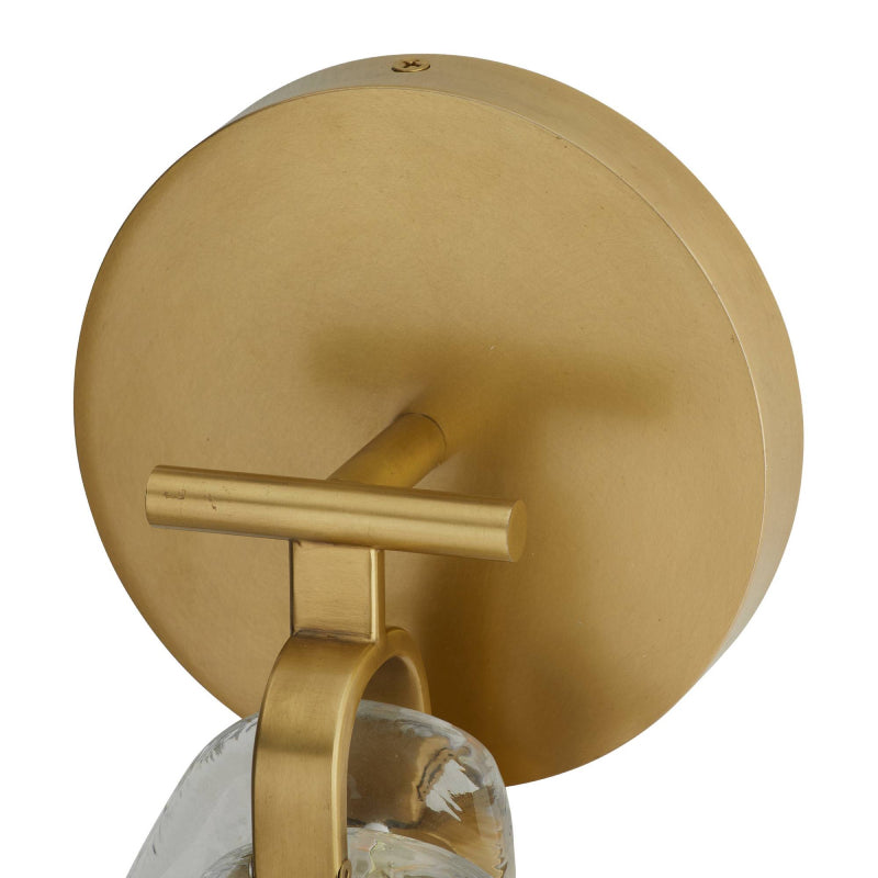 Arteriors GADWC Melt 1-lt 14" Tall LED Wall Sconce - Antique Brass