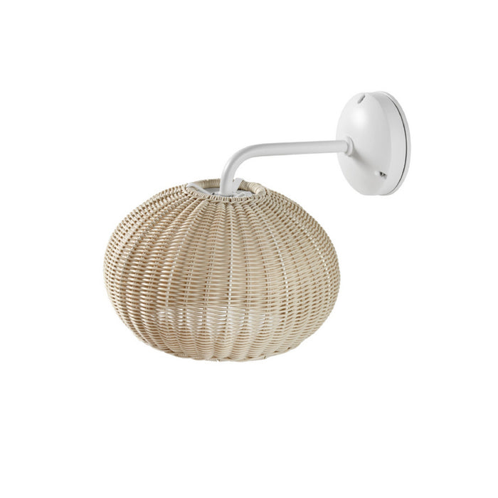 Bover Garota A/01 1-lt 11" LED Outdoor Wall Sconce-Natural White/Ivory White