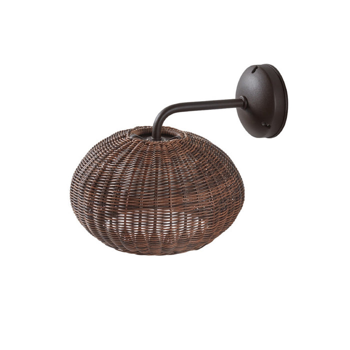 Bover Garota A/01 1-lt 11" LED Outdoor Wall Sconce-Graphite Brown/Brown