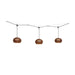 Bover Garota Catenary S/27/4L 4-lt 197" LED Outdoor Pendant-Brown