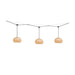 Bover Garota Catenary S/27/4L 4-lt 197" LED Outdoor Pendant-Ivory White