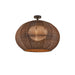 Bover Garota PF/02 2-lt 28" LED Outdoor Semi-Flushmount-Brown