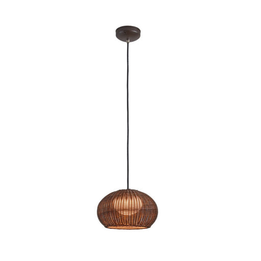 Bover Garota S / 01 1-lt 11" Outdoor LED Pendant-Graphite Brown/Brown