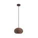 Bover Garota S / 01 1-lt 11" Outdoor LED Pendant-Graphite Brown/Brown