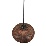 Bover Garota S / 01 1-lt 11" Outdoor LED Pendant-Graphite Brown/Brown