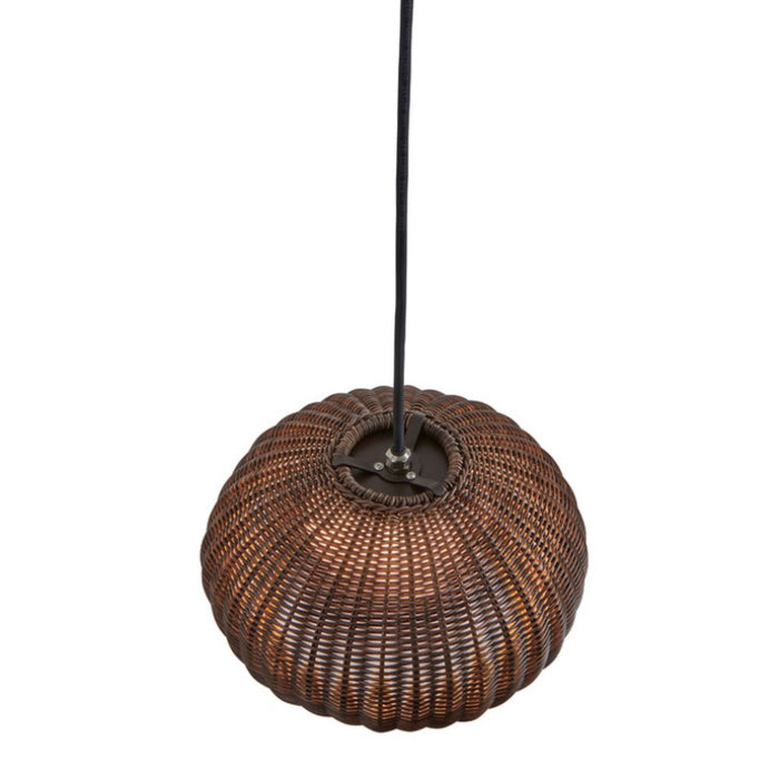 Bover Garota S / 01 1-lt 11" Outdoor LED Pendant-Graphite Brown/Brown