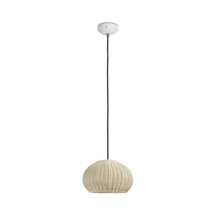 Bover Garota S / 01 1-lt 11" Outdoor LED Pendant-Natural White/Ivory White