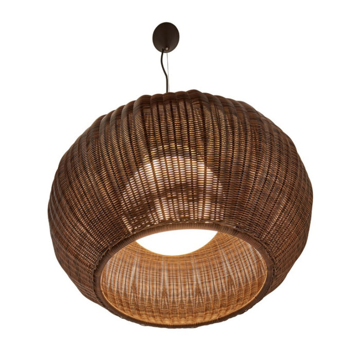 Bover Garota S/02 2-lt 28" LED Outdoor Pendant-Graphite Brown/Brown