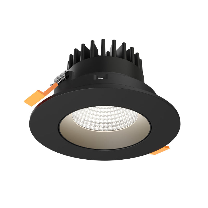 Dals GBR04-CDW Revolve 4" Round Regressed Gimbal Downlight, 5CCT+Dim-to-Warm - Black