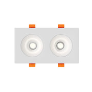 Dals GBR35-CDW-DUO Revolve 3.5" Duo Square Regressed Gimbal Downlight, 5CCT+Dim-to-Warm