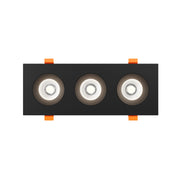 Dals GBR35-CDW-TRIO Revolve 3.5" Trio Regressed Gimbal Downlight, 5CCT+Dim-to-Warm
