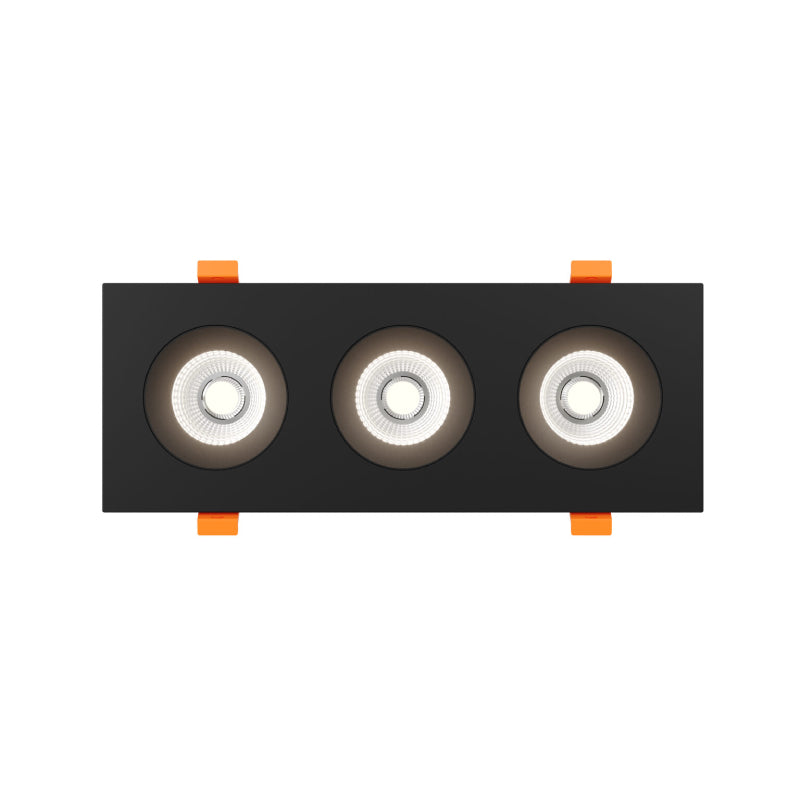 Dals GBR35-CDW-TRIO Revolve 3.5" Trio Regressed Gimbal Downlight, 5CCT+Dim-to-Warm