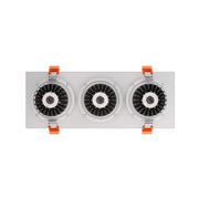 Dals GBR35-CDW-TRIO Revolve 3.5" Trio Regressed Gimbal Downlight, 5CCT+Dim-to-Warm