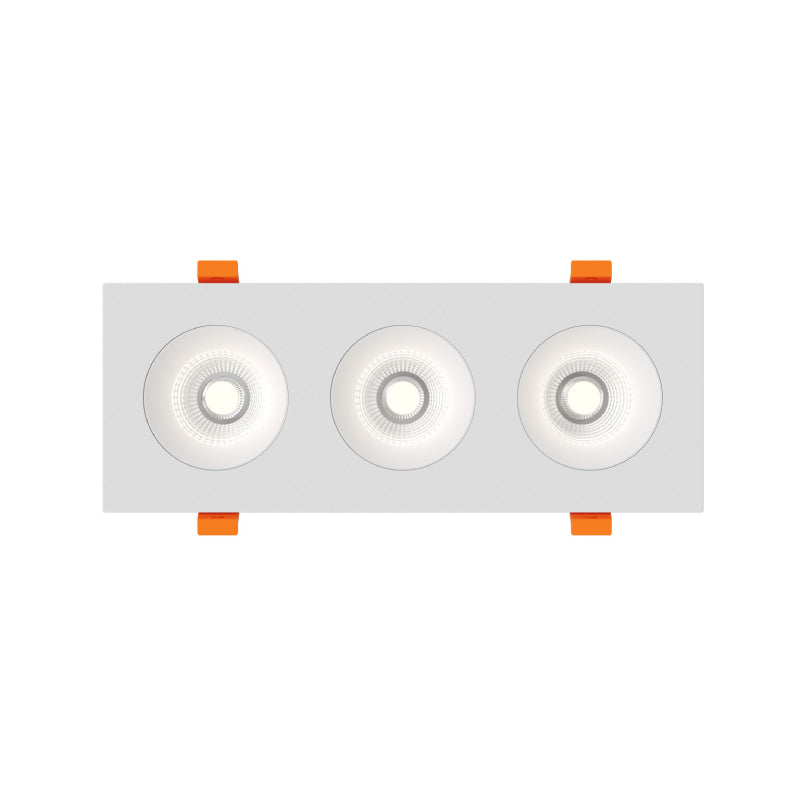 Dals GBR35-CDW-TRIO Revolve 3.5" Trio Regressed Gimbal Downlight, 5CCT+Dim-to-Warm