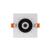 Dals GBR35SQ-CDW Revolve 3.5" Square Regressed Gimbal Downlight, 5CCT+Dim-to-Warm