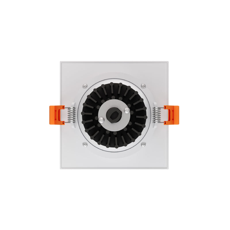 Dals GBR35SQ-CDW Revolve 3.5" Square Regressed Gimbal Downlight, 5CCT+Dim-to-Warm