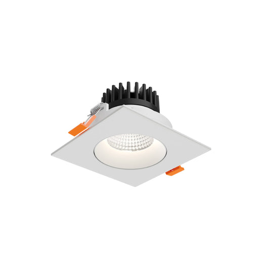 Dals GBR35SQ-CDW Revolve 3.5" Square Regressed Gimbal Downlight, 5CCT+Dim-to-Warm - White