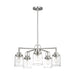 Visual Comfort GLC1175 Anders 5-lt 24" Chandelier with Clear Glass - Brushed Nickel