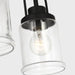 Visual Comfort GLC1175 Anders 5-lt 24" Chandelier with Clear Glass - Midnight Black