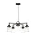 Visual Comfort GLC1175 Anders 5-lt 24" Chandelier with Clear Glass - Midnight Black