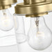 Visual Comfort GLC1175 Anders 5-lt 24" Chandelier with Clear Glass - Satin Brass