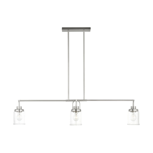 Visual Comfort GLC1184 Anders 4-lt 48" Chandelier - Brushed Nickel