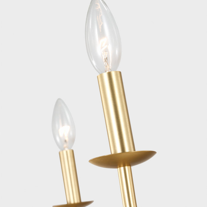 Generation GLC1196 Abells 6-lt 40" Chandelier - Satin Brass