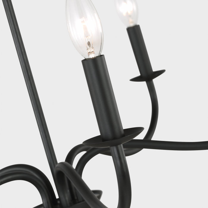 Generation GLC1205 Abells 5-lt 28" Chandelier - Midnight Black