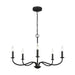 Generation GLC1205 Abells 5-lt 28" Chandelier - Midnight Black