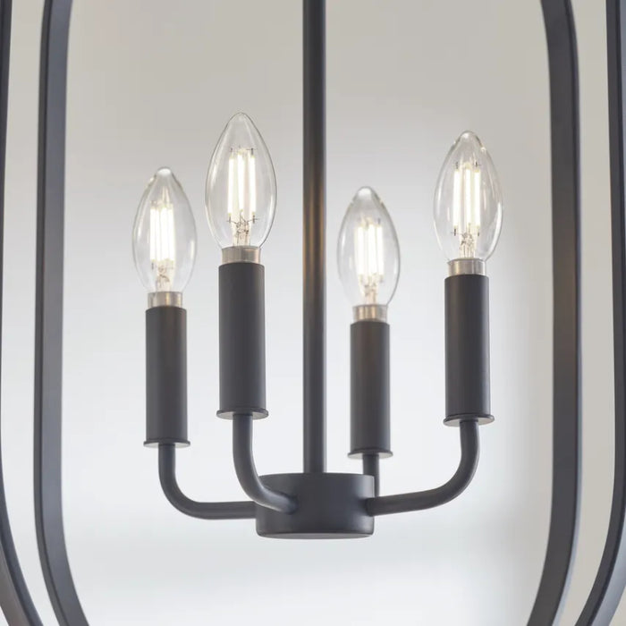 Generation GLC1304 Loretto 4-lt 16" Chandelier - Midnight Black