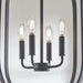 Generation GLC1304 Loretto 4-lt 16" Chandelier - Midnight Black