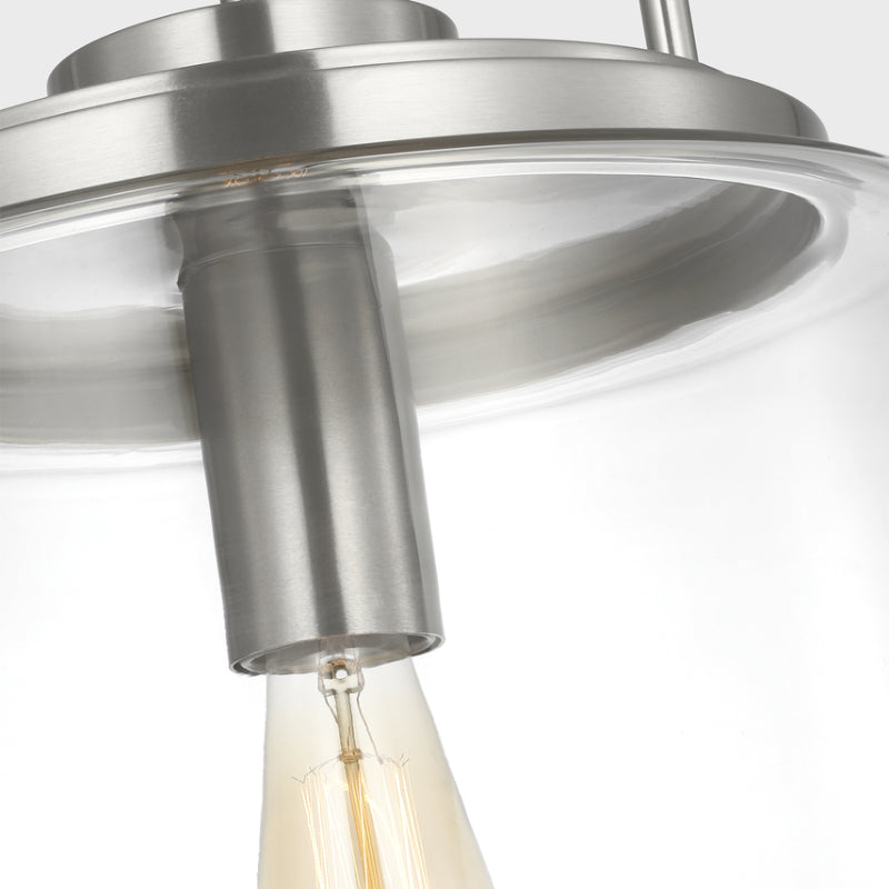Visual Comfort GLP1051 Anders 1-lt 14" Large Pendant - Brushed Nickel