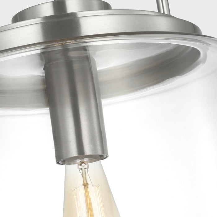 Visual Comfort GLP1051 Anders 1-lt 14" Large Pendant - Brushed Nickel