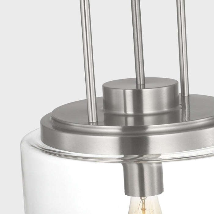 Visual Comfort GLP1051 Anders 1-lt 14" Large Pendant - Brushed Nickel