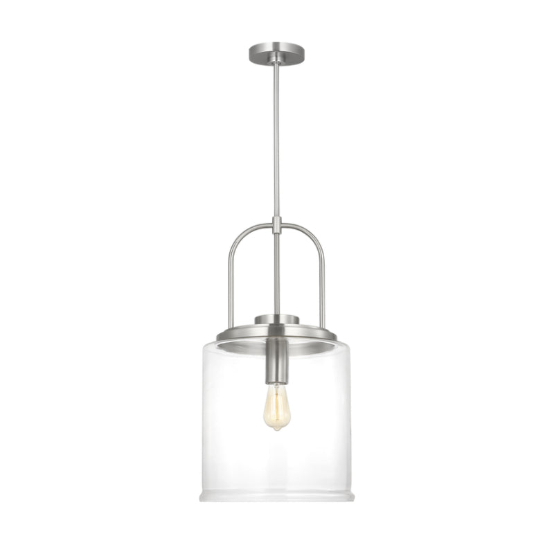 Visual Comfort GLP1051 Anders 1-lt 14" Large Pendant - Brushed Nickel