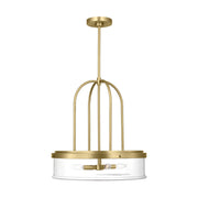 Visual Comfort GLP1064 Anders 4-lt 20" Extra Large Pendant - Satin Brass