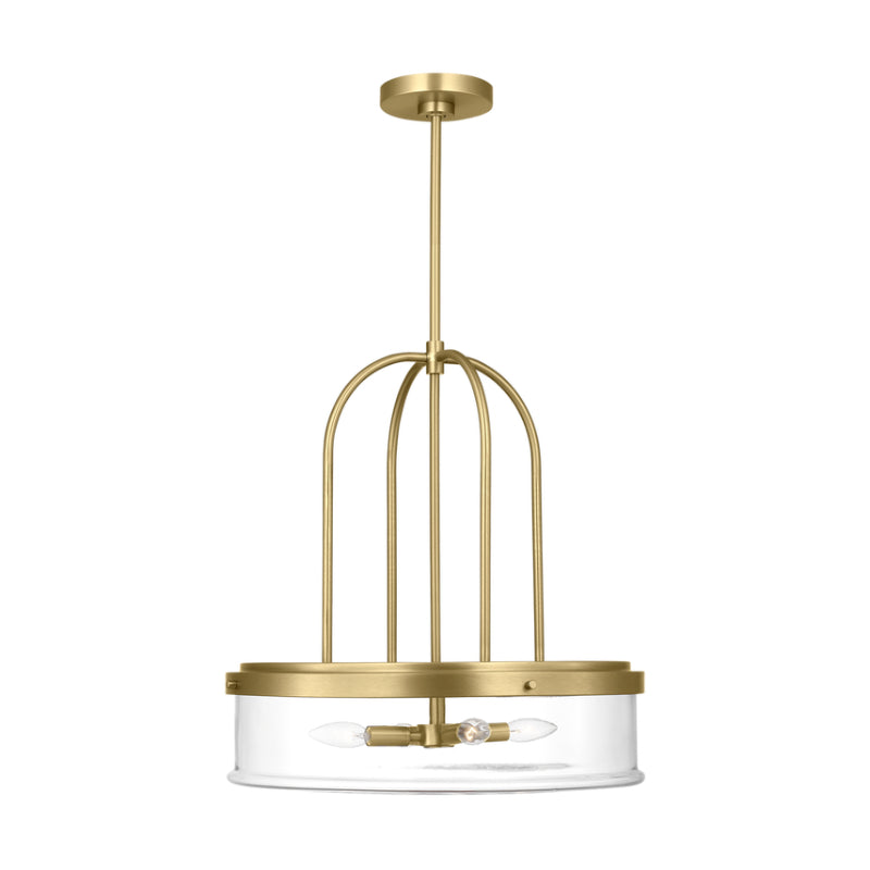 Visual Comfort GLP1064 Anders 4-lt 20" Extra Large Pendant - Satin Brass