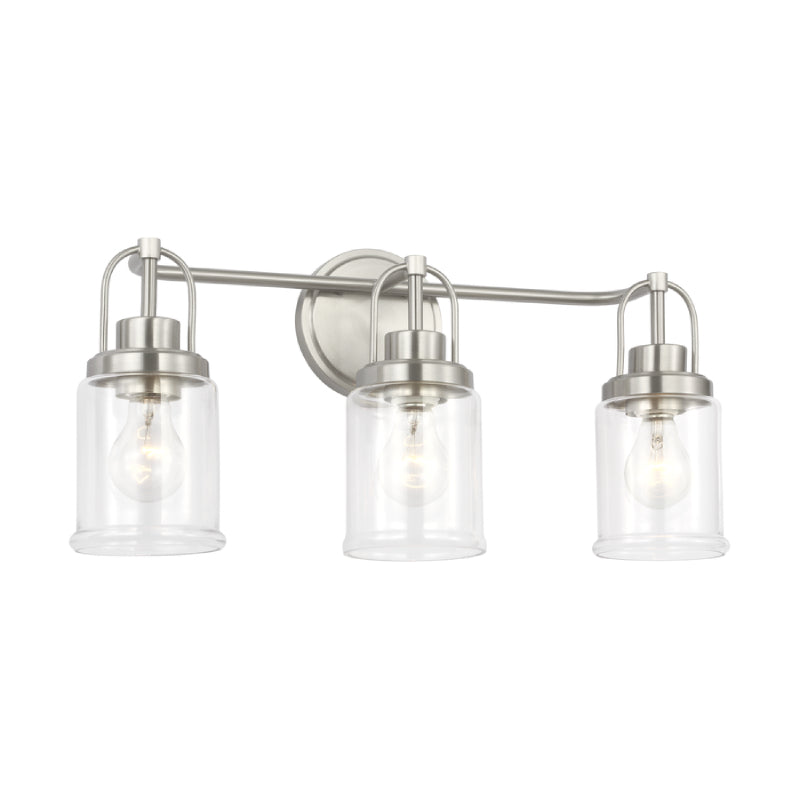Visual Comfort GLV1073 Anders 3-lt 22" Large Vanity Light - Brushed Nickel