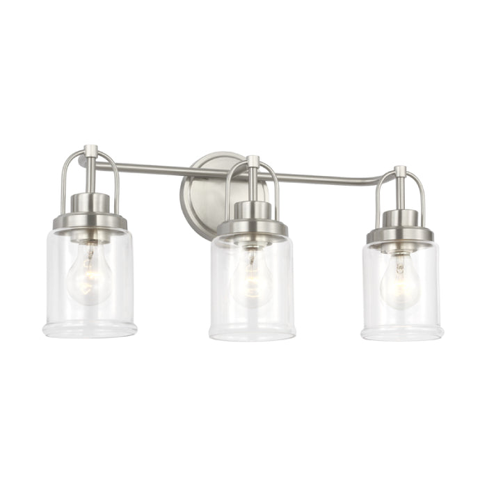Visual Comfort GLV1073 Anders 3-lt 22" Large Vanity Light - Brushed Nickel