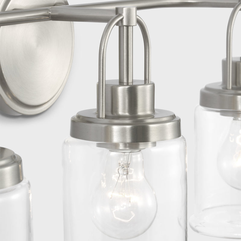 Visual Comfort GLV1073 Anders 3-lt 22" Large Vanity Light - Brushed Nickel
