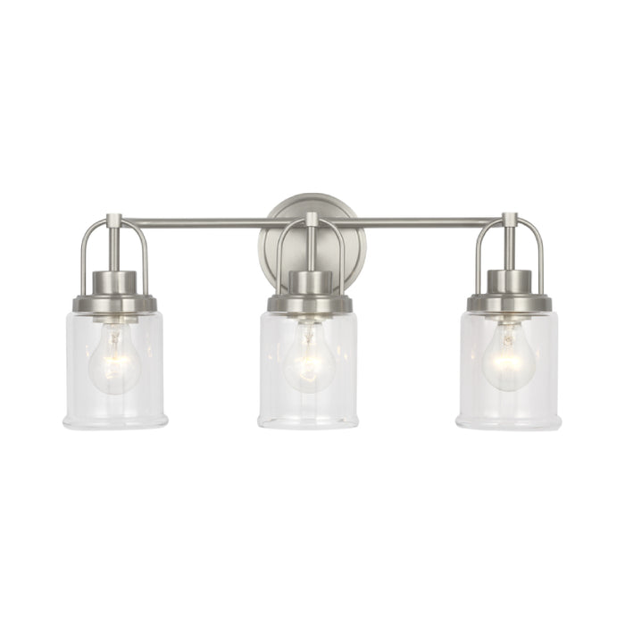 Visual Comfort GLV1073 Anders 3-lt 22" Large Vanity Light - Brushed Nickel
