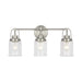 Visual Comfort GLV1073 Anders 3-lt 22" Large Vanity Light - Brushed Nickel