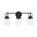 Visual Comfort GLV1073 Anders 3-lt 22" Large Vanity Light - Midnight Black