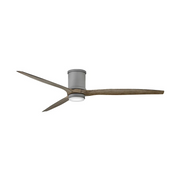 Hinkley 900872F Hover Flush 72" Outdoor Ceiling Fan with LED Light Kit - Graphite