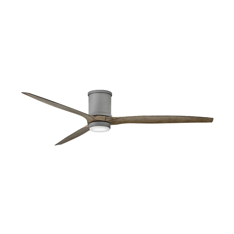 Hinkley 900872F Hover Flush 72" Outdoor Ceiling Fan with LED Light Kit - Graphite