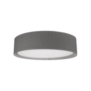 Kuzco FM7920-5CCT Dalton 1-lt 20" LED Flush Mount, 5CCT Selectable - Gray/Textured Linen