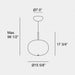 Bover Ilargi 1-lt 16" LED Pendant