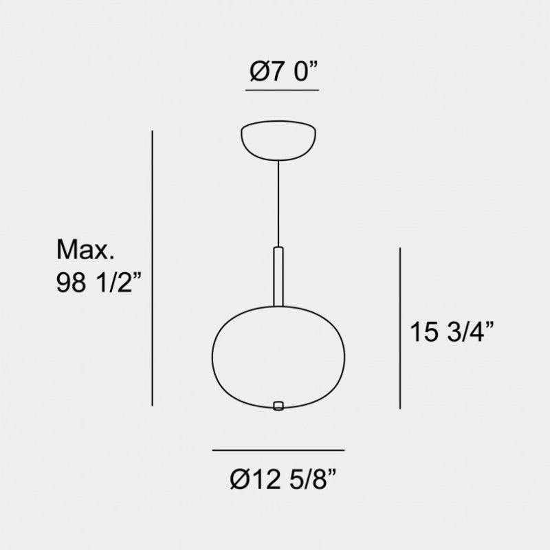 Bover Ilargi 1-lt 13" LED Pendant