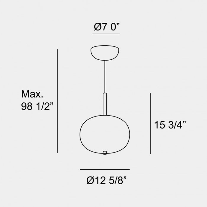 Bover Ilargi 1-lt 13" LED Pendant